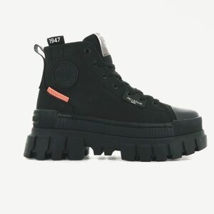 PALLADIUM REVOLT HI TX BLACK CANVAS BOOTS SHOES SIZE 8.5 NEW IN BOX